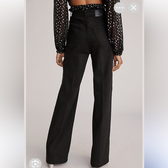 Ag Adriano Goldschmied Black Ultra High Rise Wide leg DEVEN Jeans - Picture 6 of 9